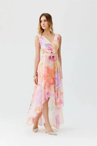 Roco Fashion maxi dress is made of light and delicate chiffon, which will be very comfortable to wear