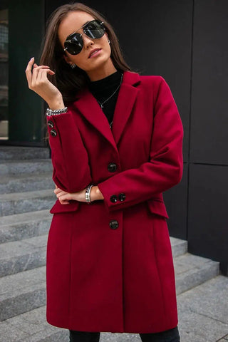Roco Fashion single-breasted coat with a tailored cut