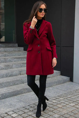 Roco Fashion single-breasted coat with a tailored cut