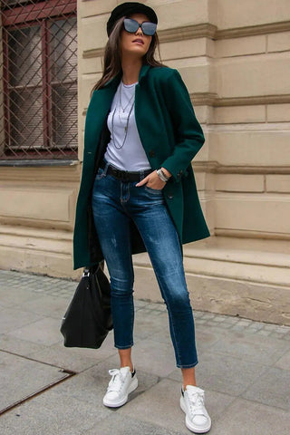 Roco Fashion single-breasted coat with a tailored cut
