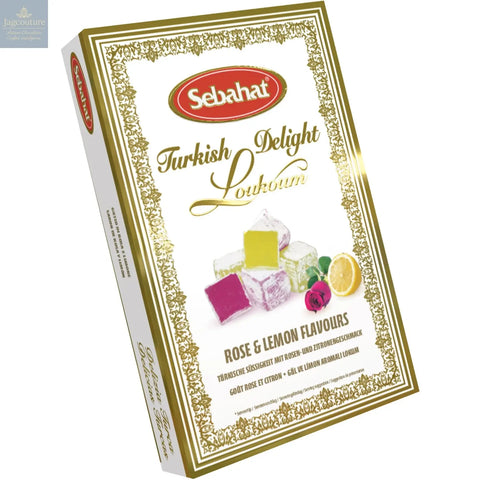 Rose and lemon Turkish delight in gift box Jag Couture Chocolates
