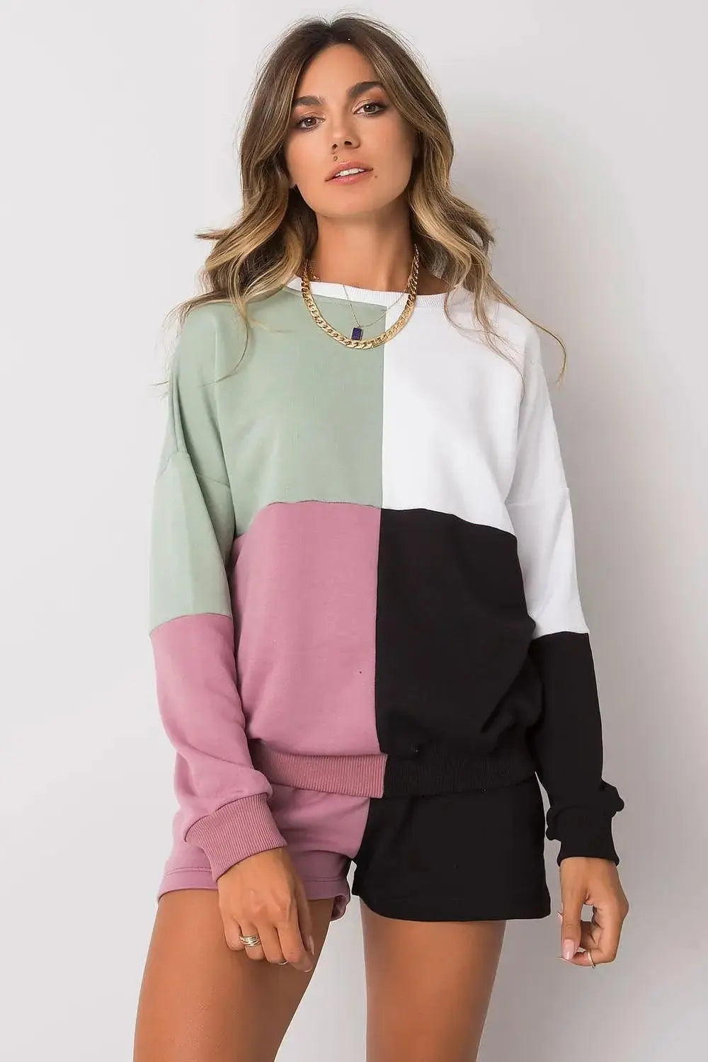 Rue Paris Casual Blouse and Shorts Set