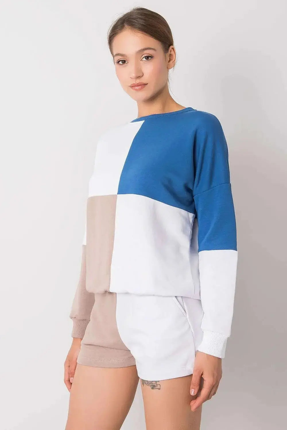 Rue Paris Casual Blouse and Shorts Set