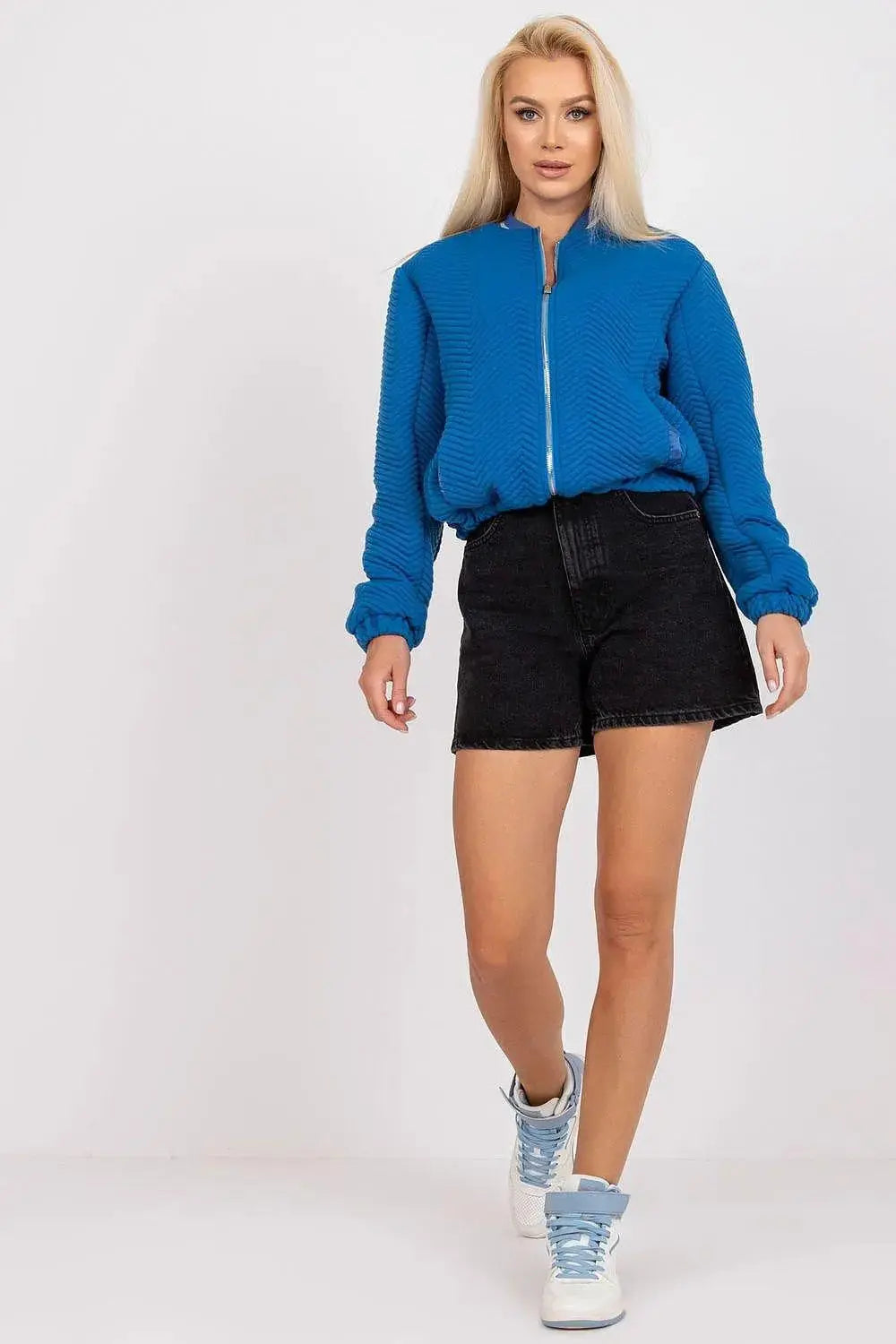 Rue Paris black long sleeve denim jacket