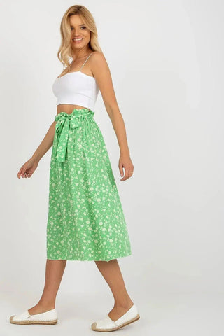 Rue Paris floral fabric skirt