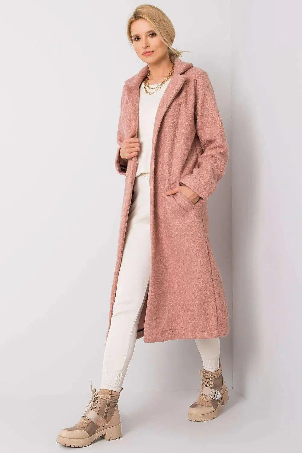 Rue Paris long sleeves, fastened womens coat