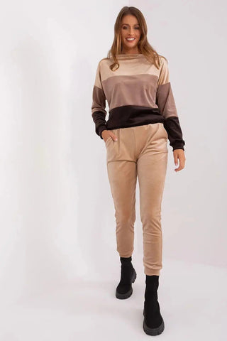 Rue Paris velour sweatshirt and pants
