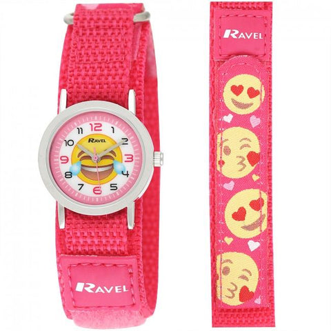 Ravel Children Velcro Nylon Watch Available Multiple Colour & Design R1507