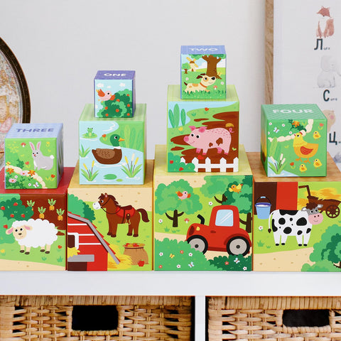 SOKA Stacking Cubes-My Farm 0000459