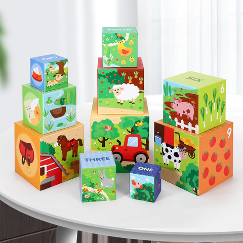 SOKA Stacking Cubes-My Farm 0000459