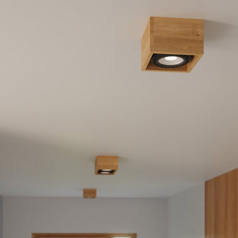 Ceiling lamp wood Quatro Scandinavian Design GU10