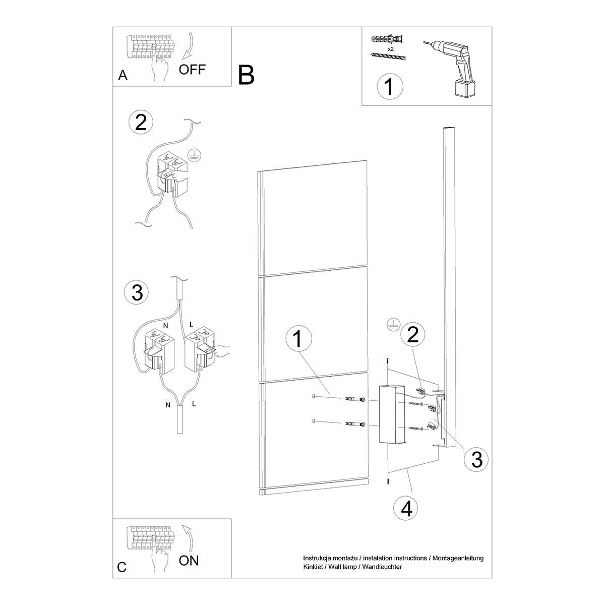 Wall lamp aluminum Lahti modern Design LED