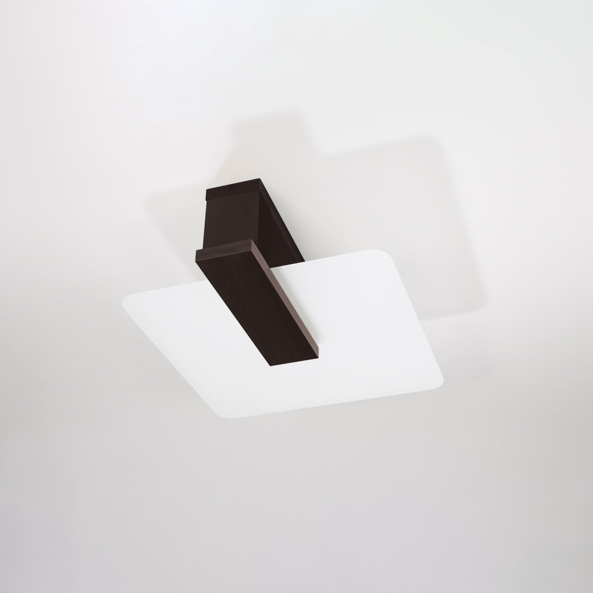 Ceiling lamp wood, glass Lappo Scandinavian Design E27