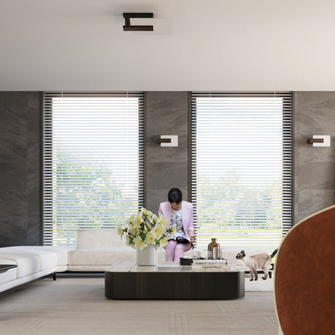 Ceiling lamp wood, glass Lappo Scandinavian Design E27