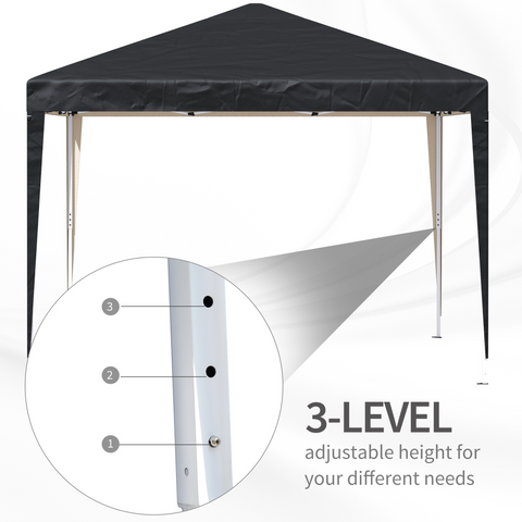 Outsunny 3 x 3 m Garden Pop Up Gazebo Marquee Party Tent Wedding Canopy