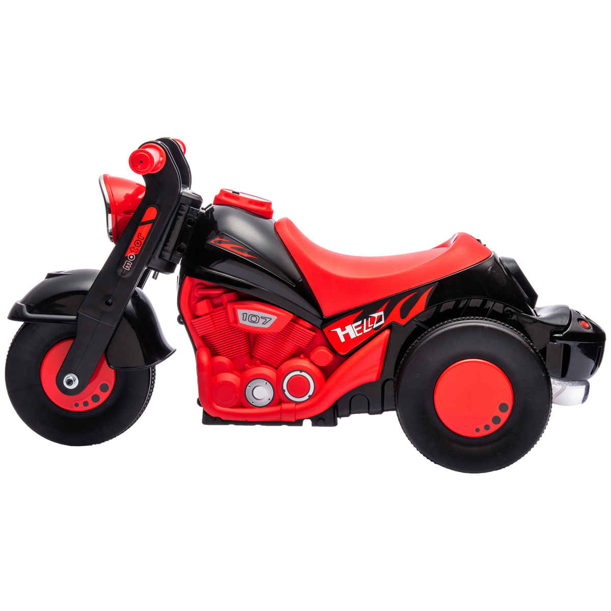AIYAPLAY Ride On Car Foot To Floor Kids Car w/ Music, Bubble