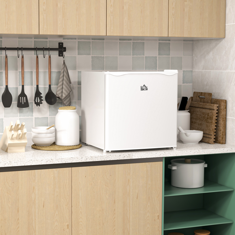 HOMCOM 35L Tabletop Freezer with Adjustable Temperature Wire Shelf