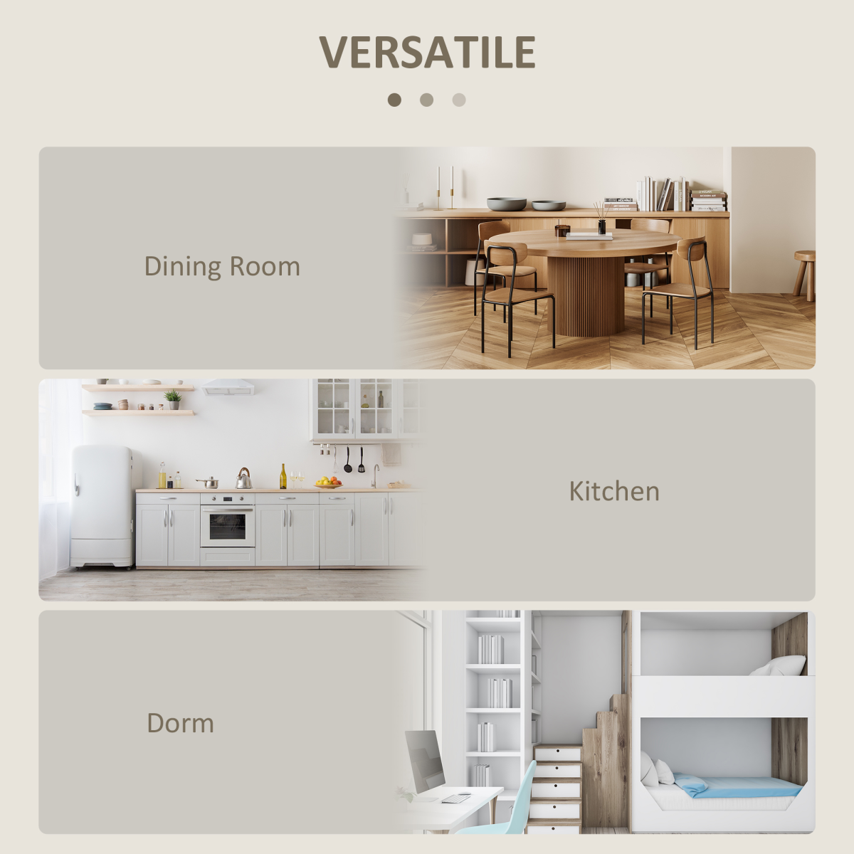 HOMCOM Folding Dining Table Foldable Drop Leaf Dinner Table for Kitchen