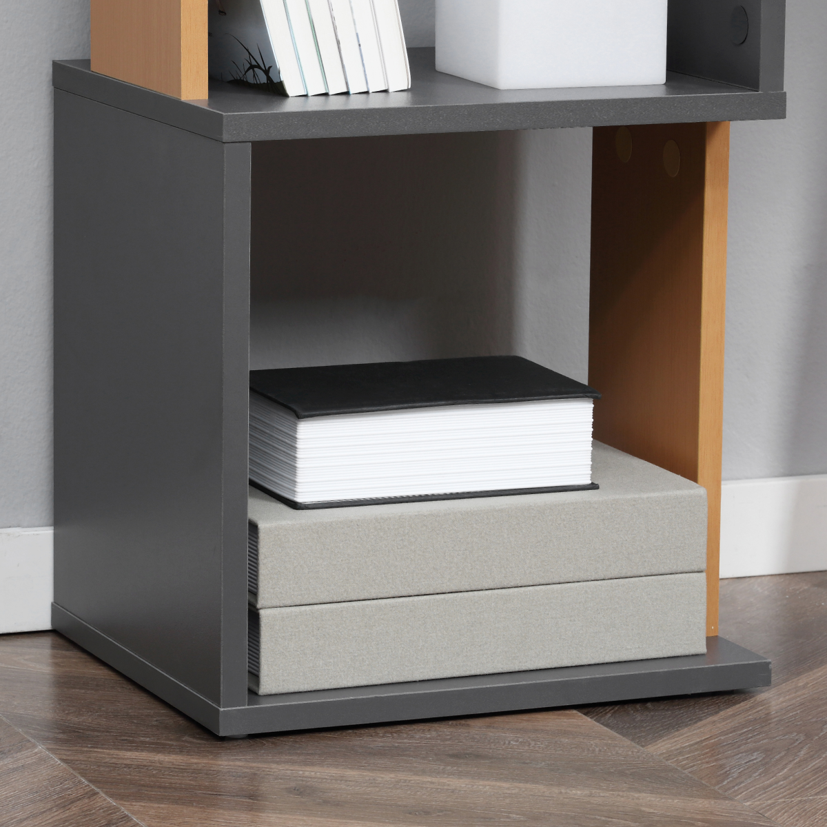 HOMCOM 5-Tier Bookshelf Freestanding Bookcase Storage Shelves