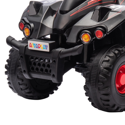 AIYAPLAY 6V Kids Electric Quad Bike with Music, Forward Function