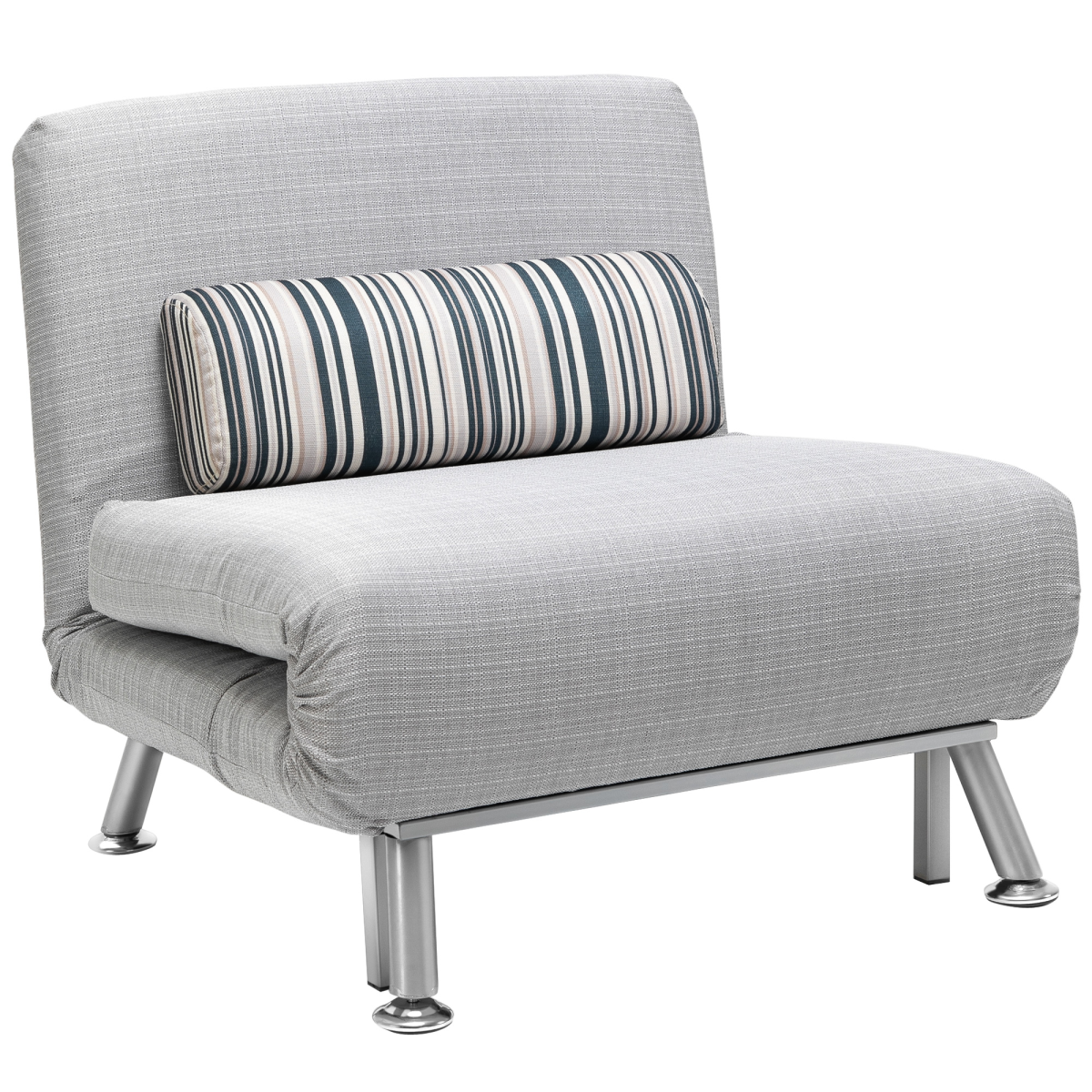 HOMCOM Single Folding 5 Position Convertible Sleeper Chair Bed