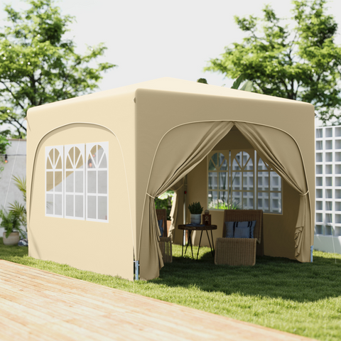 Outsunny 3 x 3(m) UPF50+ Pop Up Gazebo with Sides and Carry Bag