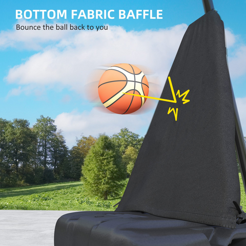 SPORTNOW 2.45-3.05m Portable Basketball Hoop and Stand with Wheels