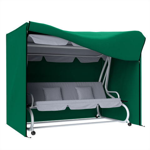 Outsunny 3 Seater Garden Swing Cover, Windproof and Anti-UV