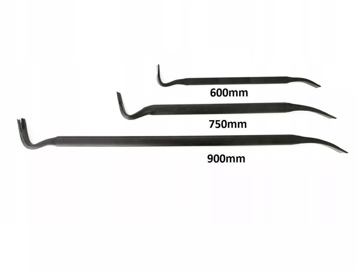 WRECKING CROW BAR STEEL PRY NAIL PULLER REMOVER TOOL 24" 30" 36" / 600 750 900mm