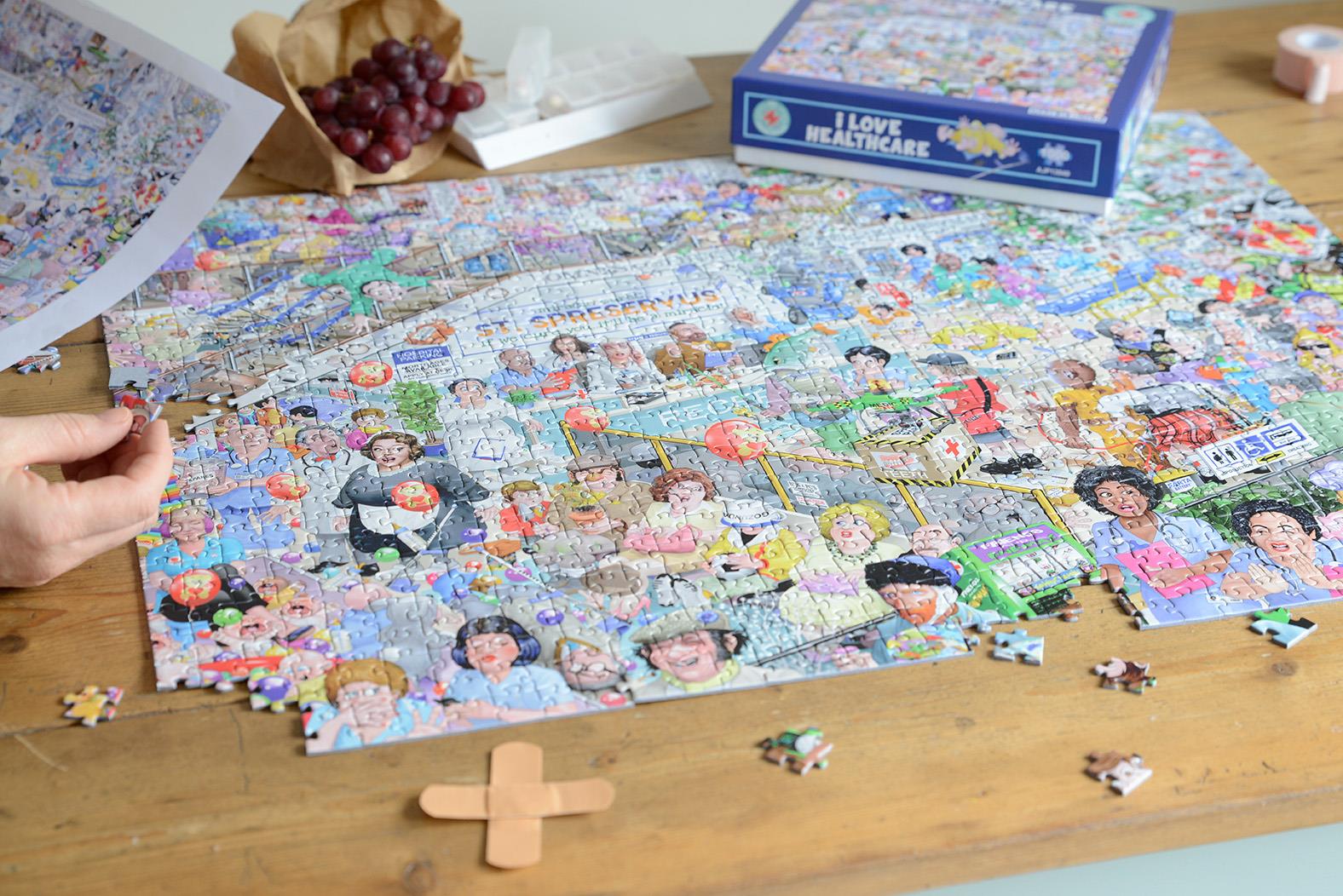 Mike Jupp 'I Love Healthcare 1000 Piece Jigsaw Puzzle