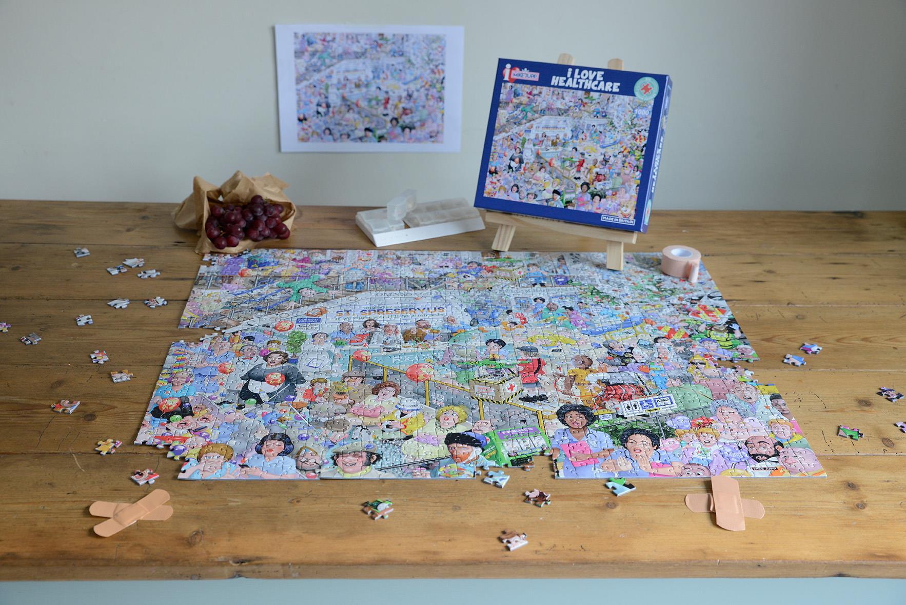 Mike Jupp 'I Love Healthcare 1000 Piece Jigsaw Puzzle