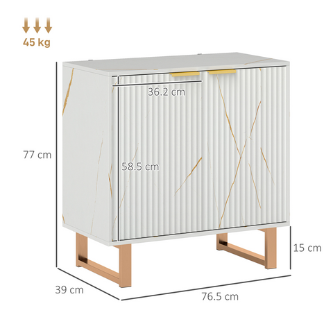 Elegant Black Storage Unit with Gold Accents - Stylish & Functional Furniture