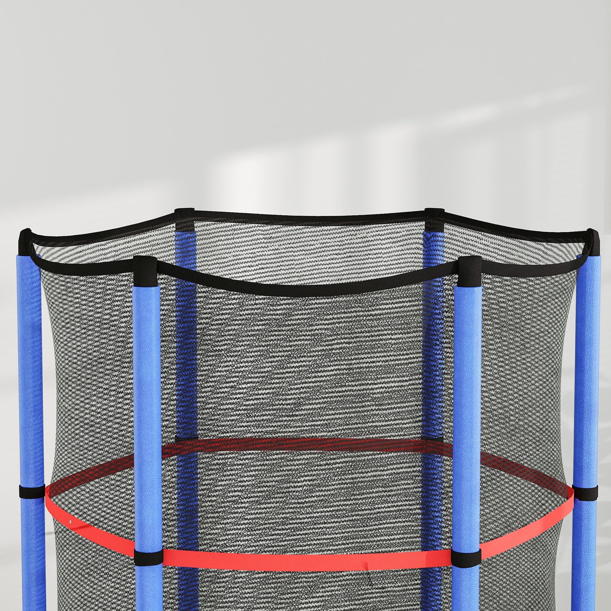 HOMCOM Kids Trampoline Mini Bouncer w/ Enclosure Net for 3-6 Years