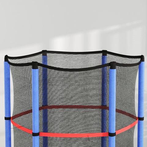 HOMCOM Kids Trampoline Mini Bouncer w/ Enclosure Net for 3-6 Years