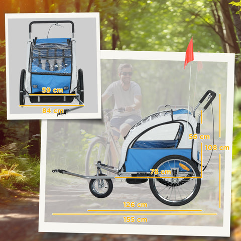 Durable Steel Frame Child Carrier - Safe, Smooth Ride for Kids