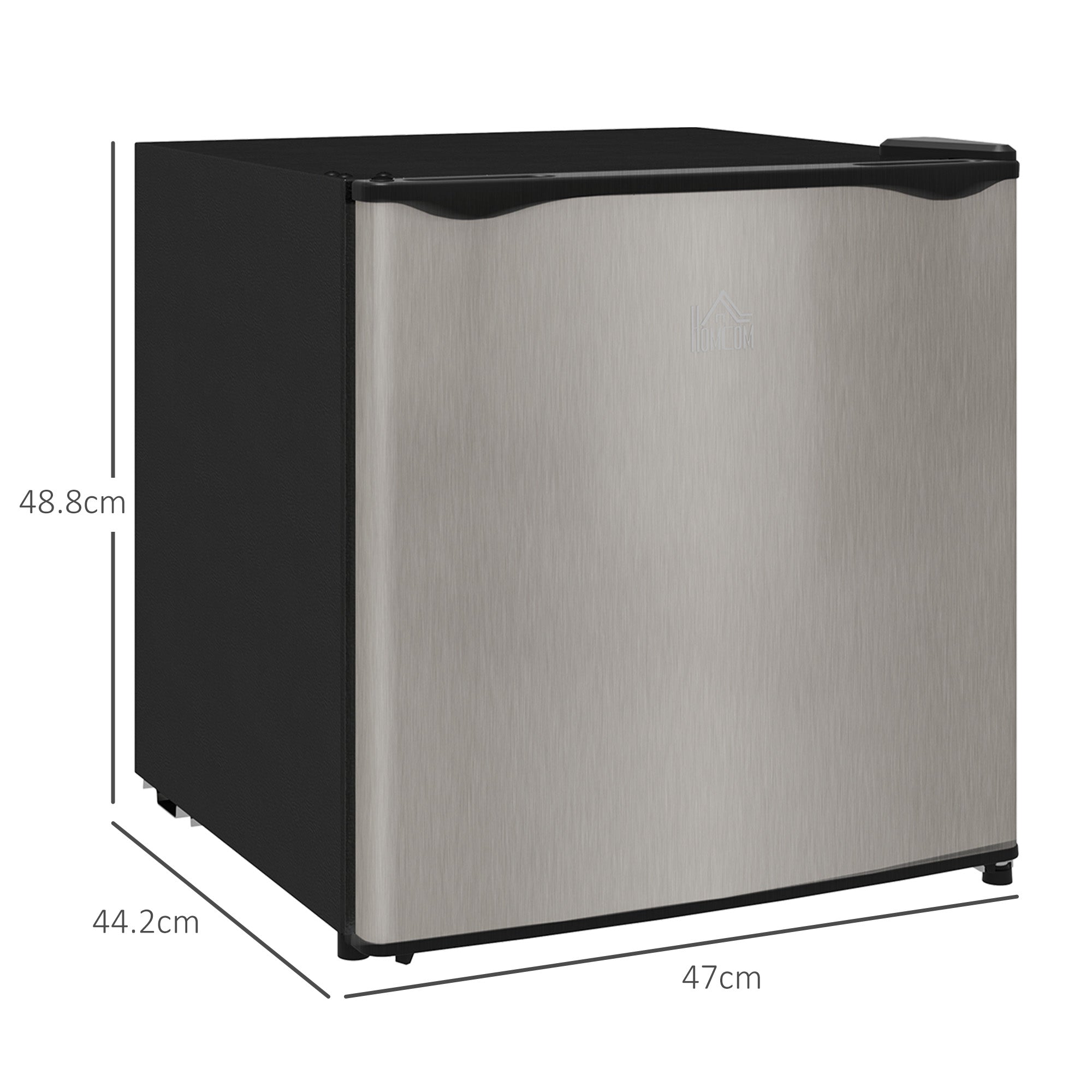HOMCOM 35L Tabletop Freezer with Adjustable Temperature Wire Shelf Silver