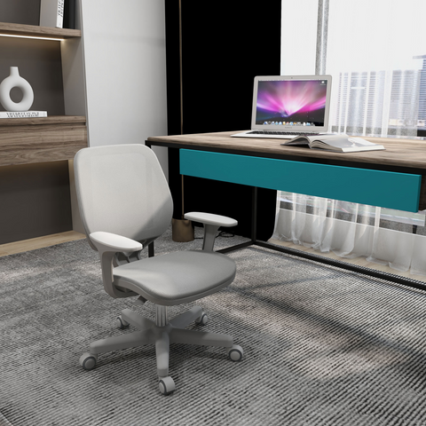 Vinsetto Office Chair, 360° Swivel Desk Chair with Security Wheels