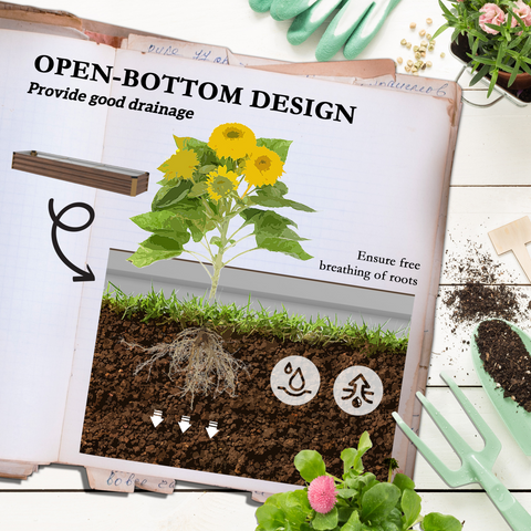 Outsunny Galvanised Raised Bed for Garden, Outdoor Elevated Planter Box