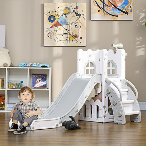 AIYAPLAY 4 in 1 Kids Slide for Indoor Use, for Toddlers 1-3 Years