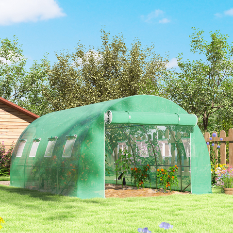 Outsunny 4 x 3 x 2m Greenhouse Replacement Cover ONLY for Tunnel Greenhouse