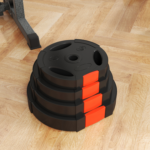 SPORTNOW Olympic Weight Plates Set for Home Gym, 2 x 5kg, 2 x 2.5kg