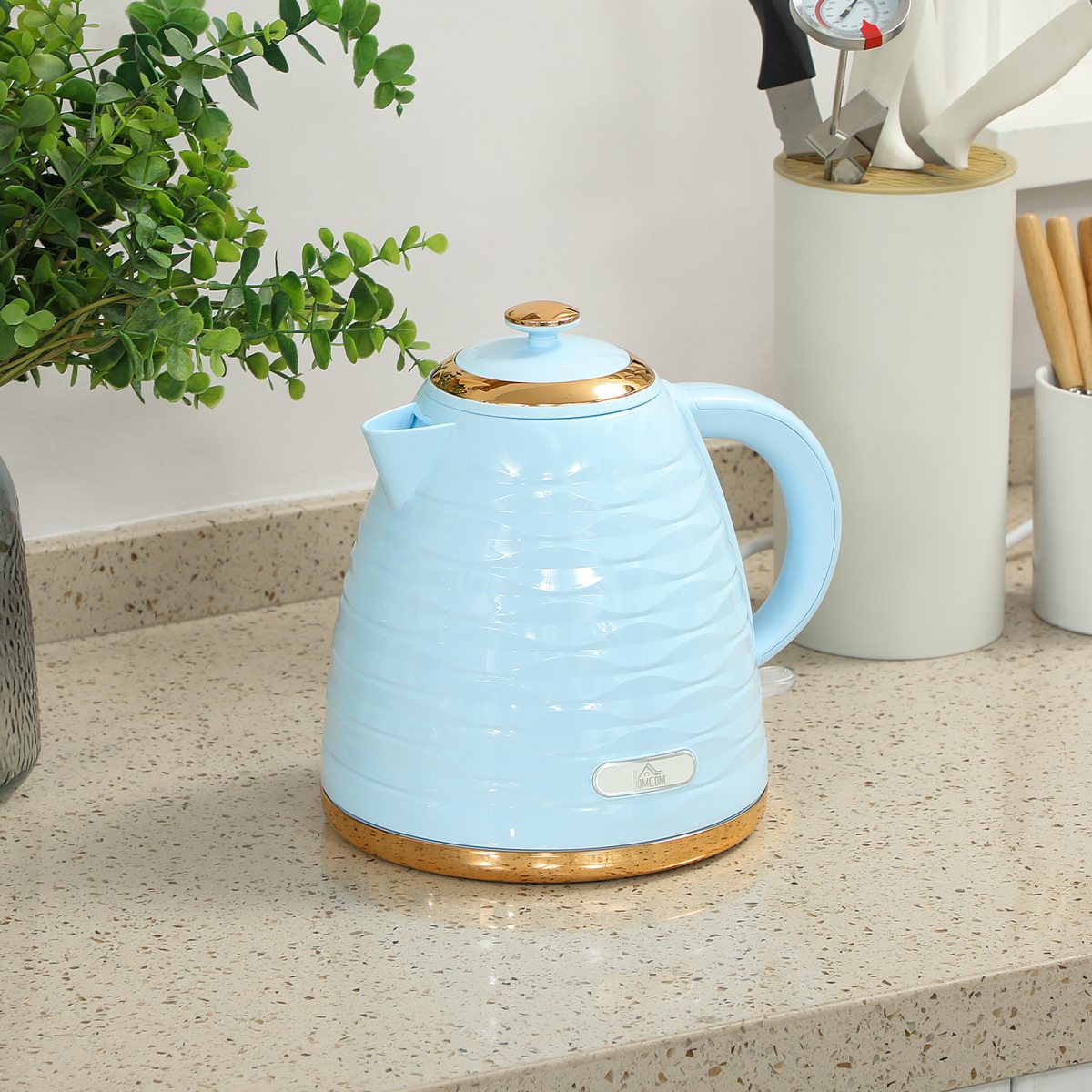 HOMCOM Electric Kettle, Fast Boil, 1.7L, 3kW, Swivel