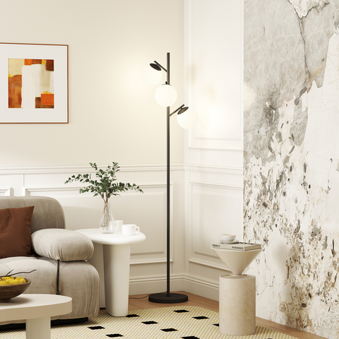 HOMCOM Modern Tree Floor Lamp, for Living Room Bedroom