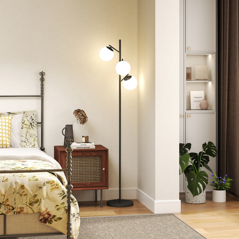 HOMCOM Modern Tree Floor Lamp, for Living Room Bedroom