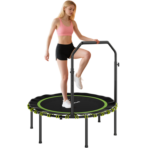 SPORTNOW Foldable Fitness Trampoline Rebounder with Handle