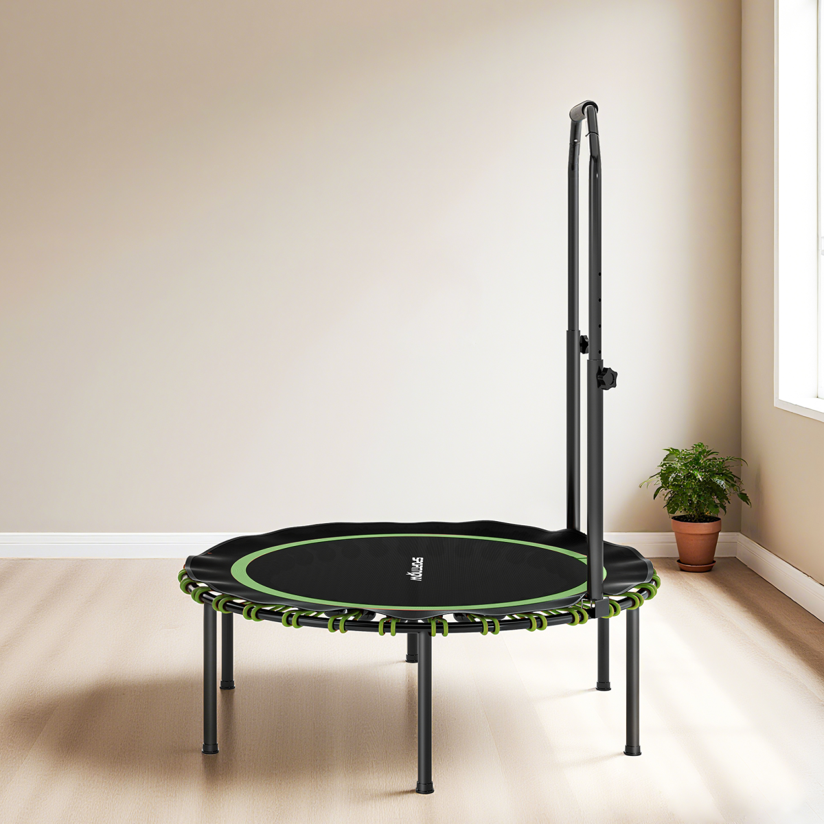 SPORTNOW Foldable Fitness Trampoline Rebounder with Handle