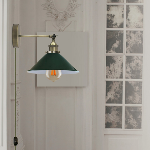 Cord plug in Wall light with Dimmer Switch ~2224