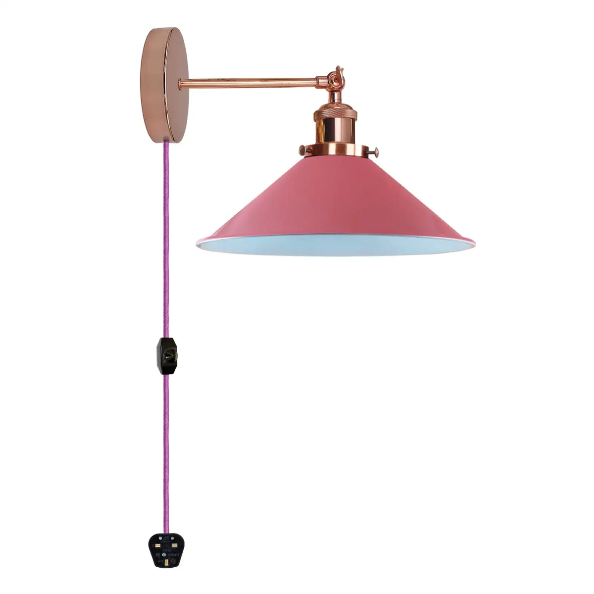 Cord plug in Wall light with Dimmer Switch ~2224