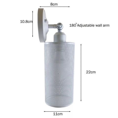 White Vintage Retro Wall Sconce Adjustable E27 Indoor Wall Light ~1231