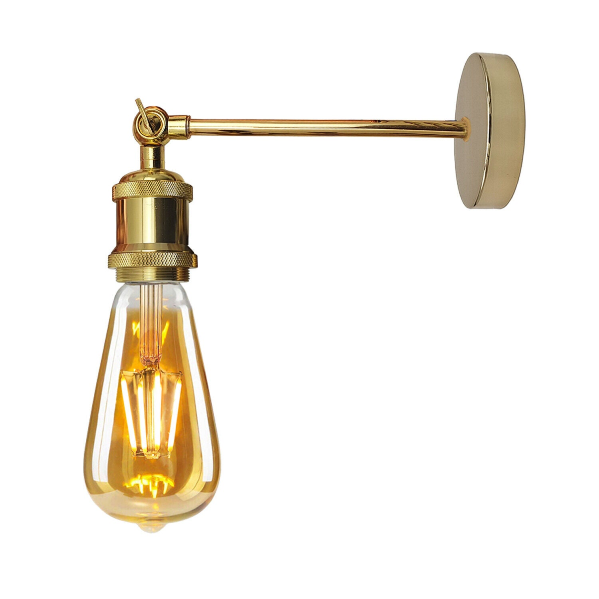 Industrial Wall Light E27 Vintage Metal Sconce with Adjustable Arm~5770